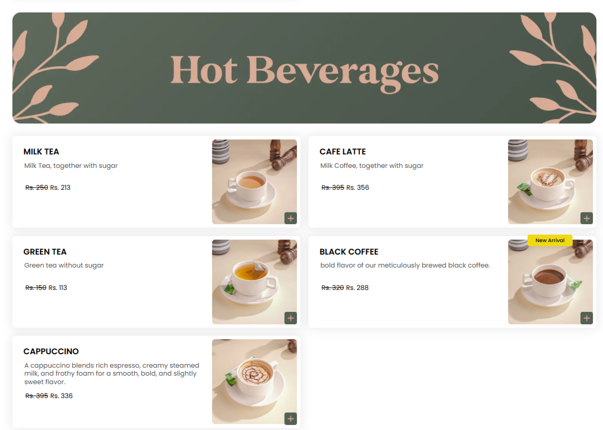 Hot Beverages